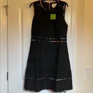 NWT Kate Spade Blossom Trim Tweed Dress Size 12